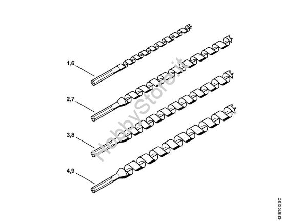 Trivella per legno BT 45 BT 45-Z brand Stihl